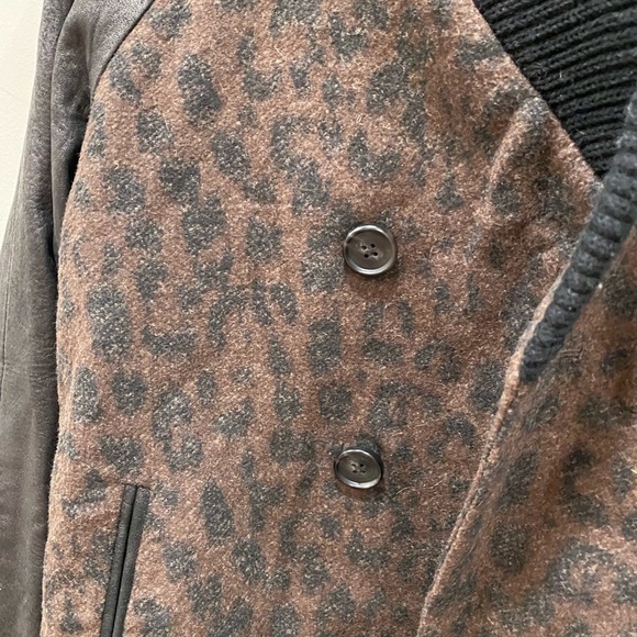 Sea New York / leopard leather bomber jacket - Picture 6 of 6